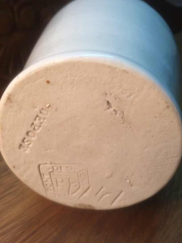 Botella Gres Ceramica Pont-des-vernes Pl France Cognac S.xix (Usado)
