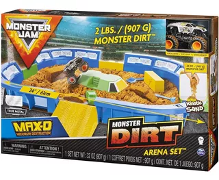 Set Kinetic Sand Arma Rampas De Arena- Monster Jam