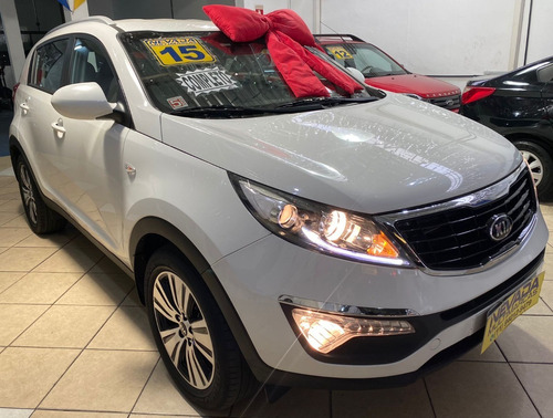 Imagem 1 de 15 de Kia Sportage 2015 2.0 Flex Lx Completa Automática Branca