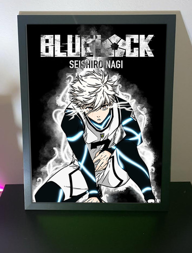 Cuadro Anime Marco Vidrio Blue Lock Nagi Seishiro