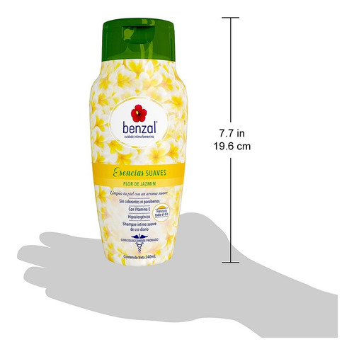 Jabón Íntimo Benzal Wash Flor De Jazmín