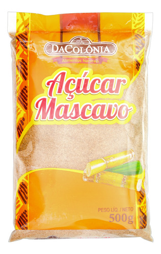 Açúcar Mascavo DaColônia Pacote 500g