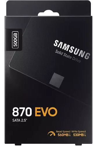 Imagen 1 de 4 de Disco Solido Ssd Samsung 870 Evo 500gb Notebook Pc Fact A