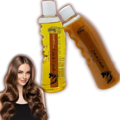 Kit Shampoo + Acondicionador Con Cola De Caballo Brillo 