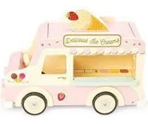 Comprar Juguete Van Furgoneta Camion De Helados Madera Niños 3 Años+