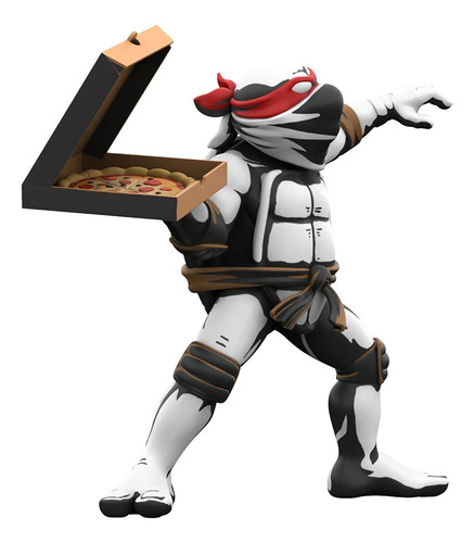 Mighty Jaxx: Tortugas Ninja- Rafael Pizza Bomber Black & Whi