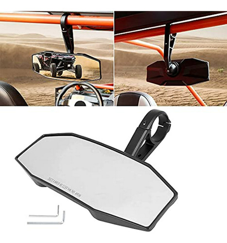 Rzr Rear View Center Mirror Premium Convex Rearview Mirror W