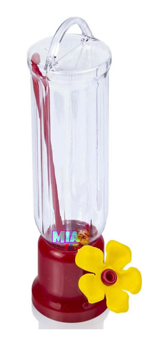 Imagen 1 de 6 de Bebedero Colibríes 1 Flor 68 Ml Alimentador De Aves