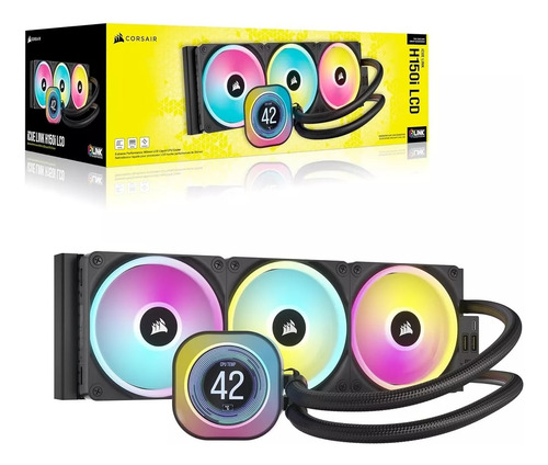 Corsair Icue Link H150i Lcd Aio 360mm Led Rgb Cooler Liquido