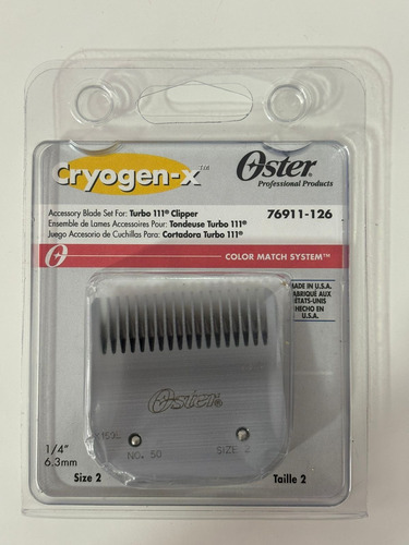 Oster -126-001 Turbo 111 - Cuchilla Desmontable (size 2)