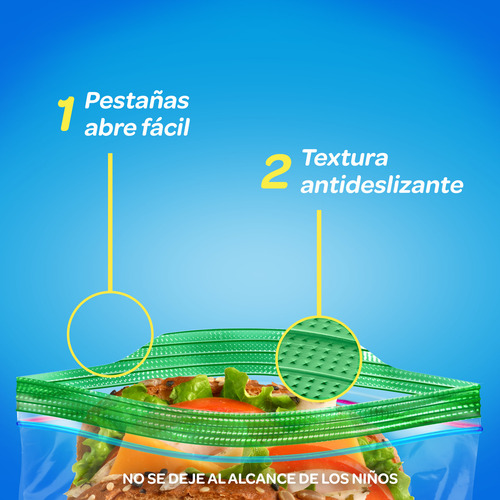 Bolsas De Plástico Reutilizables Ziploc Para Sándwich Con Pestañas Para Una Fácil Apertura, 2 Paquetes Con 145 Bolsas Cada Uno