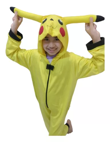 Pikachu Kigurumi Macacão Pijama Roupa Fantasia Cosplay Verão