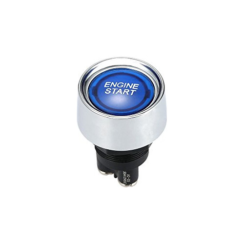 Dc 12v 50a Blue Car Start Engine Button Stater, Push Bu...