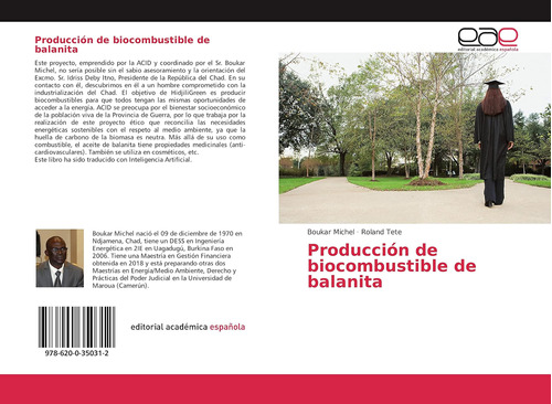 Libro: Producción Biocombustible Balanita (spanish Edi