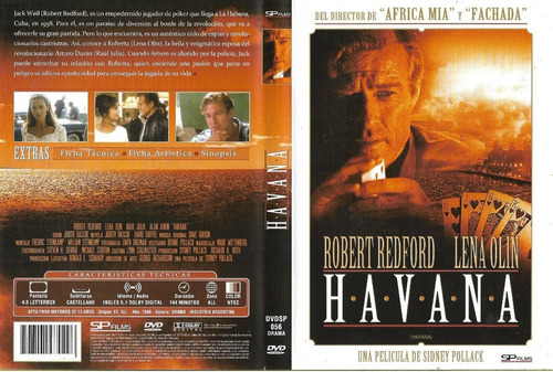 Havana Dvd Robert Redford Lena Olin Raúl Juliá