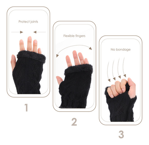 1 Par De Guantes Pequeños Con Forma De Rombo Para Mantener E