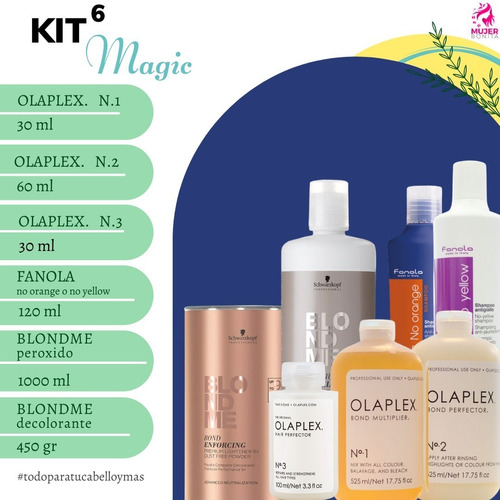 Kit#6 Olaplex, Blondme, Fanola