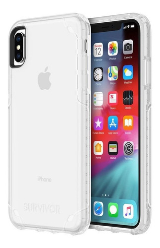 Funda Para iPhone XS Max Griffin Survivor Strong Transparent