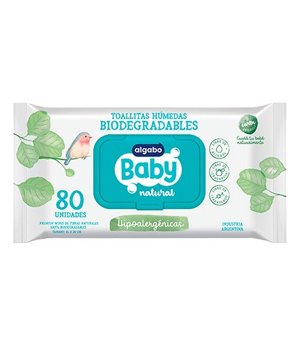 Caja X24 Baby Toallitas Biodegradables Húmedas 80u Algabo