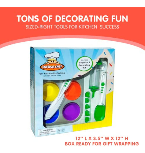 Juego De Cocina Curious Chef Kit De Decoración Y Cupcakes De