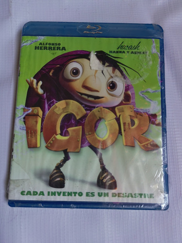 Igor Cada Invento Es Un Desastre Película Blu-ray Cerrado 