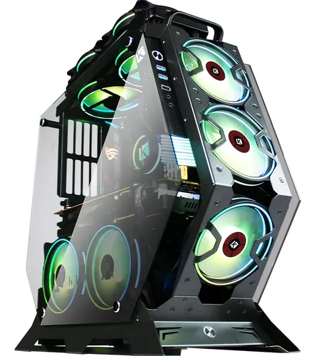 comprar Kediers 7 Pcs Rgb Fans Atx Mid-tower Pc Gaming Case Open Com