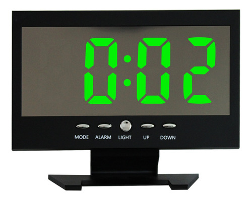 Reloj Despertador Digital Espejo Led Usb Alarma 12036