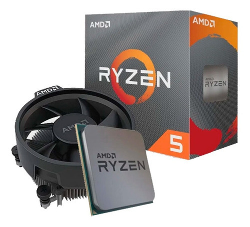 Kit Upgrade Gamer Cpu Amd Ryzen 5 / Vga Vega / Placa Mãe Am4 Cor Preto