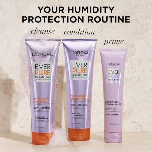 Shampoo Loréal Paris Everpure Frizz Defy Sem Sulfato 250ml