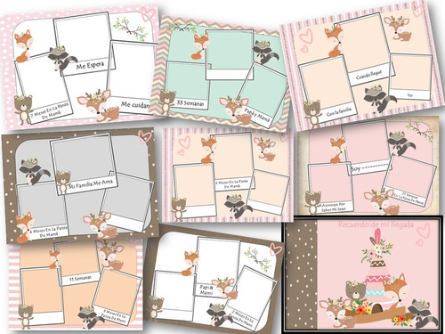 Cuaderno Álbum Bebe. Pdf. Imprimible A4 Animalitos