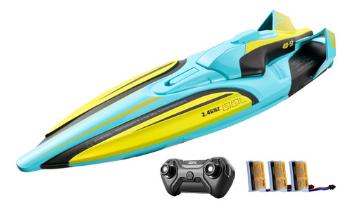 Juguete Acuático Rc Speedboat De 30 Km/h, 2.4 Ghz Y 4 Canale