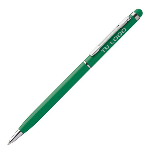 Bolígrafos Metálicos Slim Touch Personalizados Láser 100unid