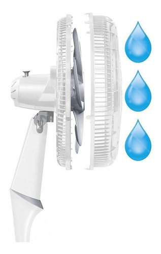 Imagen 4 de 4 de Ventilador de pared y de pie Samurai Ultra Silence Force 2 en 1 turbo blanco con 6 aspas, 18" de diámetro 110 V - 120 V