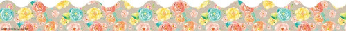 Eureka 845259 Confeti Splash Roses Deco Trim Extra Ancho