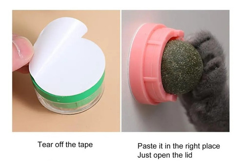 Imagen 3 de 10 de Bola De Catnip Merienda Para Gatos Hierba Gatera Licking Cs