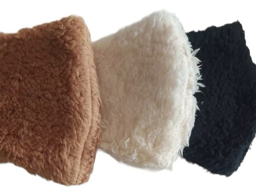 Nuevo Tapaboca Barbijo Peluche Corderito Invierno Moda 2024 