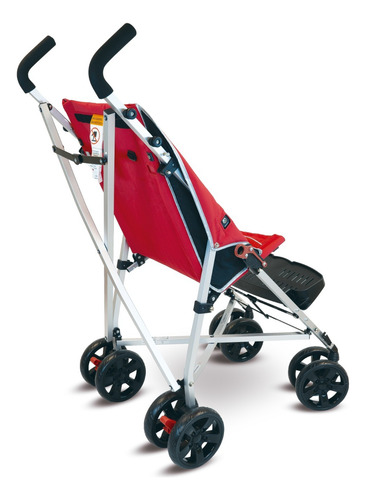 Silla De Ruedas Pediatrica Coche Tipo Maclaren 3 Accesorios Rojo