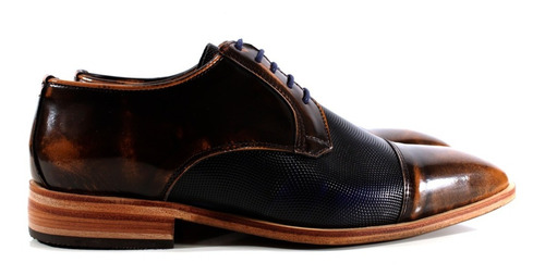 Zapato Hombre Oxford Cuero Diseño Dimasio By Ghilardi