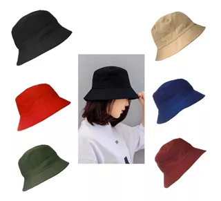 Bucket Hat Colores Gorro Pescador Safari Gilligan Campera