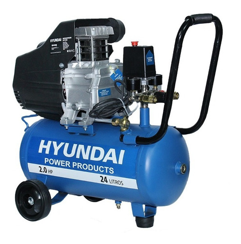 Compresor Hyundai Monofásico 2hp 24l 115psi Directo