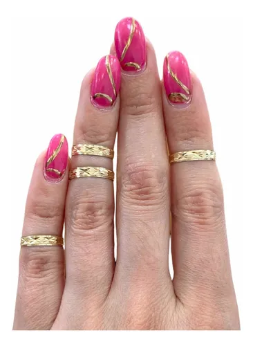 Anillos medio dedo oro new arrivals