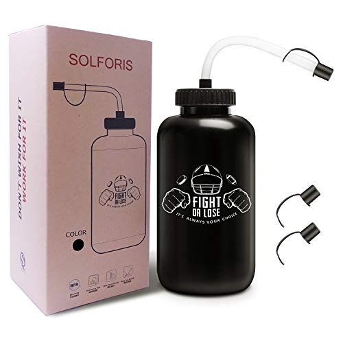 Solforis Hockey Water Bottles With Long Straw, Fit Hxj2b