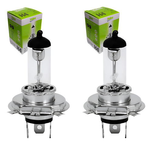 Par Lâmpadas Original H4 12v Halógena Farol Alto E Baixo