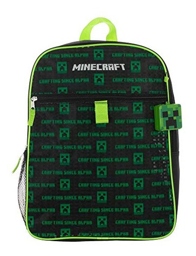 Mochila Minecraft Para Niños, 5 Piezas, Material Escolar Com