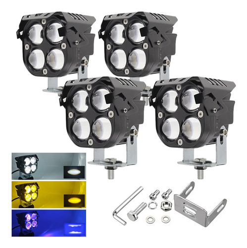 4pzs Faros Auxiliares De Led 5d Lupa 5 Modos 28000lm 200w