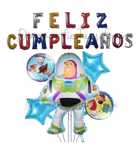  Feliz Cumpleaños Buzz Lightyear Set De Globos Metálicos en venta en Cuauhtémoc Distrito Federal por sólo $  .