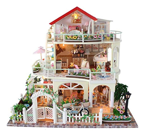 Flever Dollhouse Miniature Diy House Kit Habitación Creativa