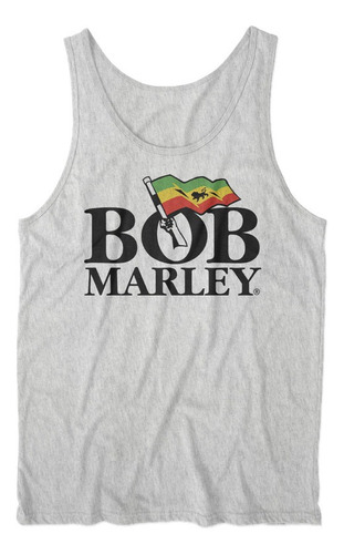 Musculosa Bob Marley Reggae Diseño Gris