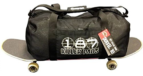 187 Killer Pads Bolsa Lona Malla Color Negro.