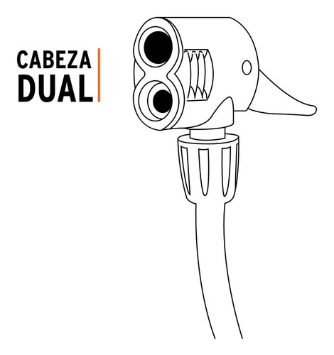 Bomba Manual Inflar De 23' Uso Rudo Truper 14863 Color Gris